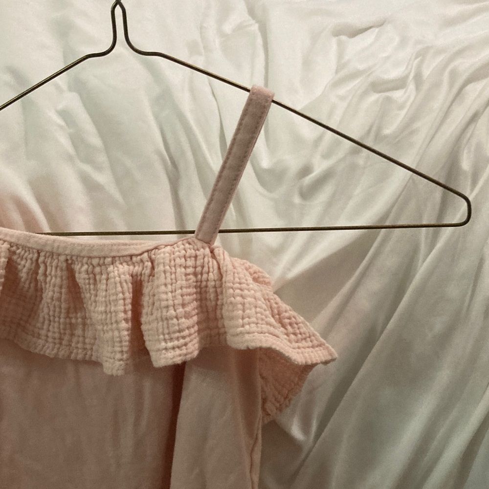 Pink Off-The-Shoulder Ruffled Top - Picture 13 of 14